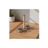 Anti-Spill Avian Food Holder No-Mess Design Avian Perch with Food Bowls Hanging Parrot Feeder Easy to Clean Enclosure Feeding