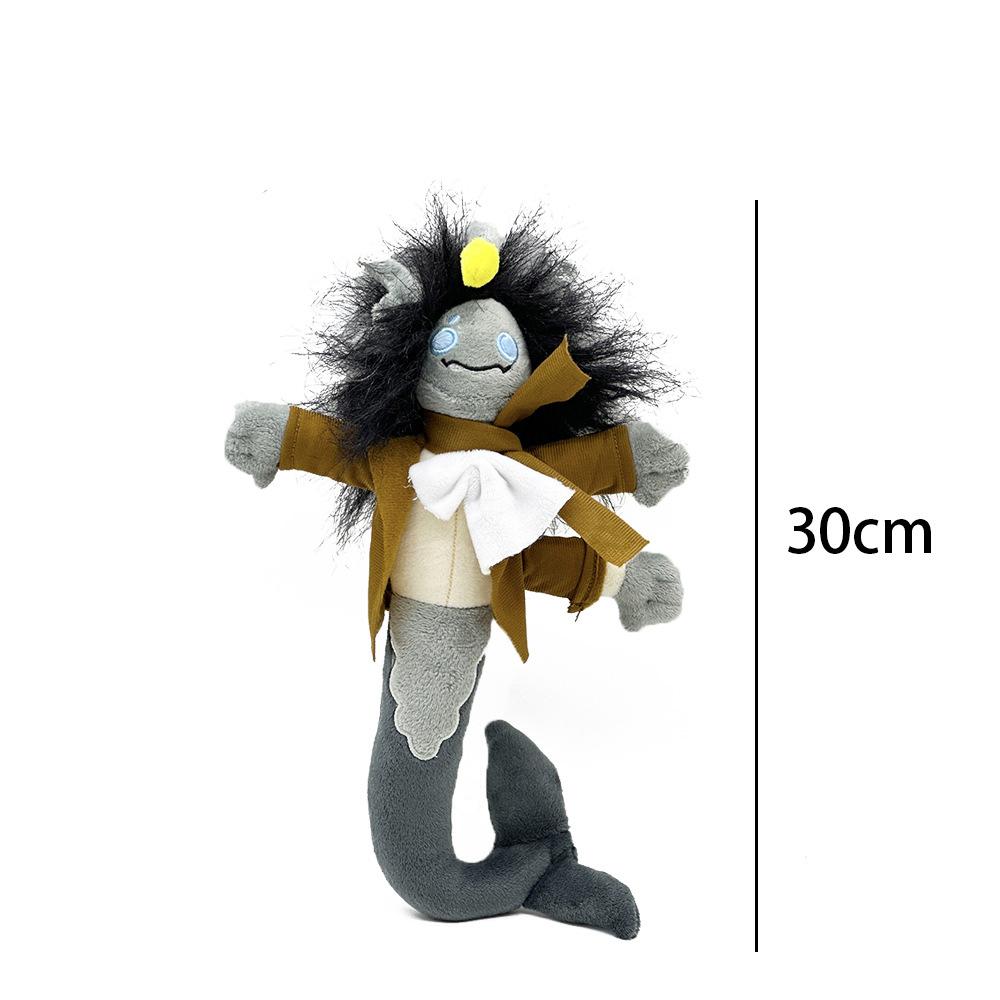 Pressure Sebastian Solace Plush Toys Fish Tail Animal Plushie Doll Cartoon Children's Rag Dolls For Christmas Birthday Gift