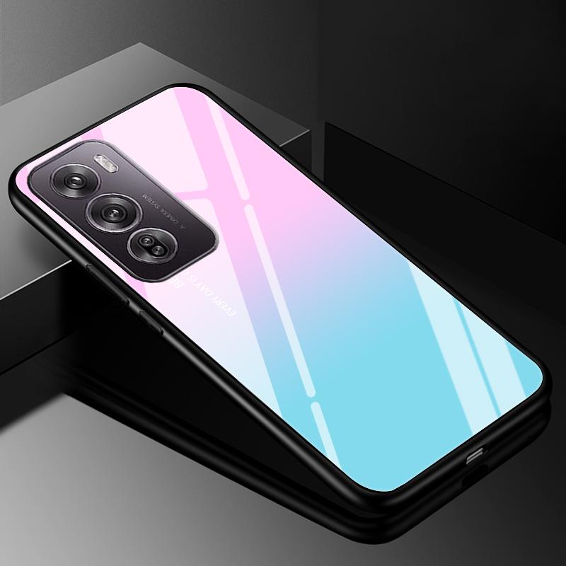 Für OPPO Reno12 Reno 12 Pro 12Pro Hülle Abdeckung Hartglas Hüllen für OPPO A60 4G / realme c61 4G Harte Rückseite Bumper Für Reno 12
