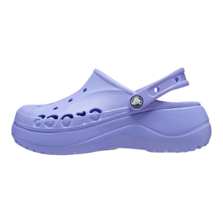 Crocs Baya Platform Clog Comfortable and versatile temperament hole shoes women's purple
