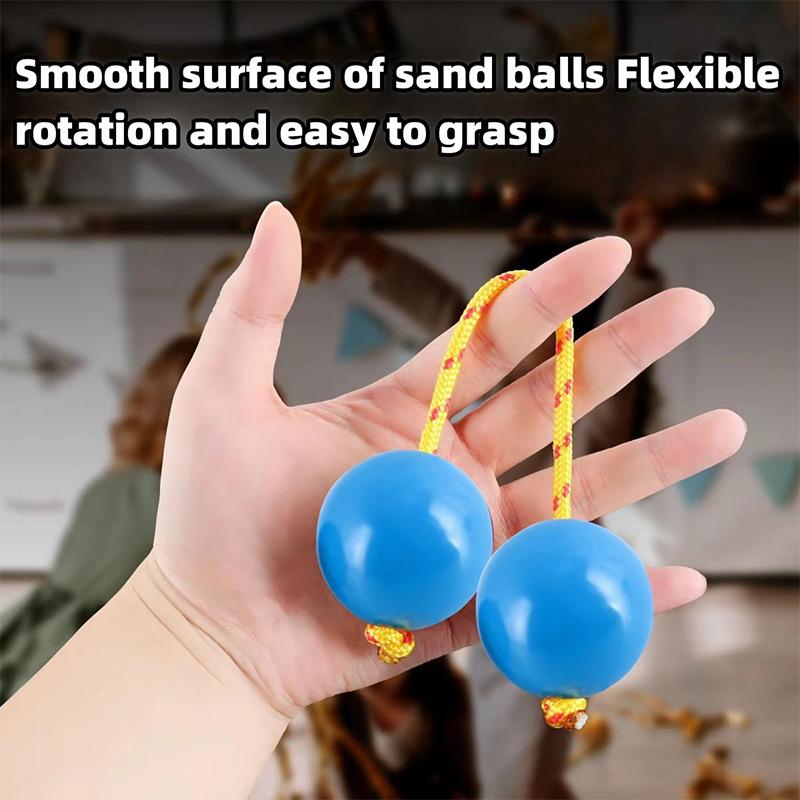 2Pcs Kashaka Rhythmic Balls Portable Rhythmic Fingertip Shaker Single Hand Percussion Instruments For Kid Adults Beginners