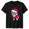Pug Dog Santa Hat Christmas Pet Unisexs TShirt Unisexs Graphic Tee Holiday