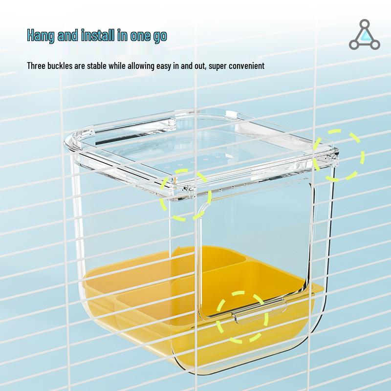Extra Large Bird Bath Shower for Small Birds: Ideal for Mynah, Cockatiel, Budgerigar