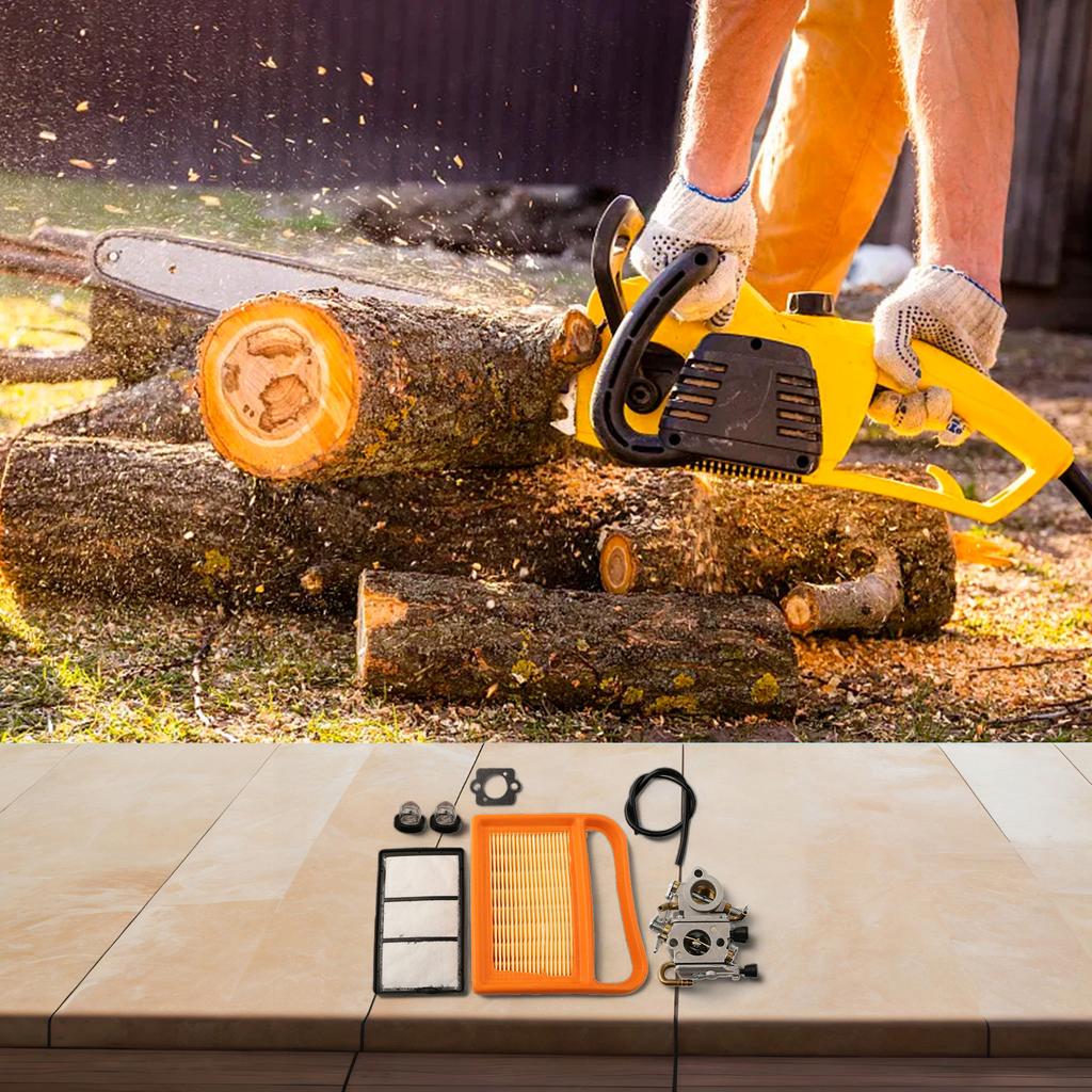 Carburetor Kit Concrete Cut-Off Saw Optimal Engine Performance Compatible With TS410 Carburetor For Concrete Cutting Fuel Filter