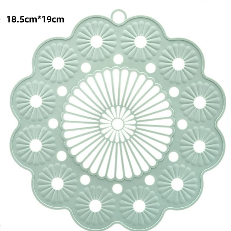 Silicone Flower Coasters Heat Insulation Anti-scald Waterproof Mats Creative Scandinavian Style Coffee Coaster Kitchen Accessory
