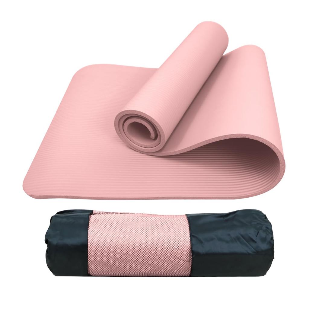 WEIMALL Yoga Storage Case Nitrile Training Exercise Pilates 180cm X 80cm YOGAM10BPK Mat, Thick, 10mm, Large, Wide, Case, Band, Non-Slip, Included,