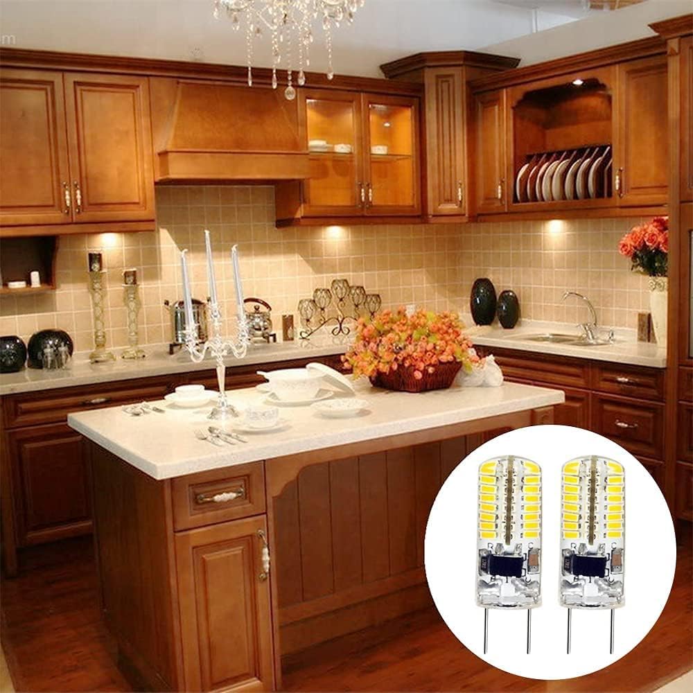 Okuchodo G4 Base LED Bulb 3W Warm White 3000K Energy Saving Wide Beam Angle AC85-130V Non-Dimmable [3-Pack]