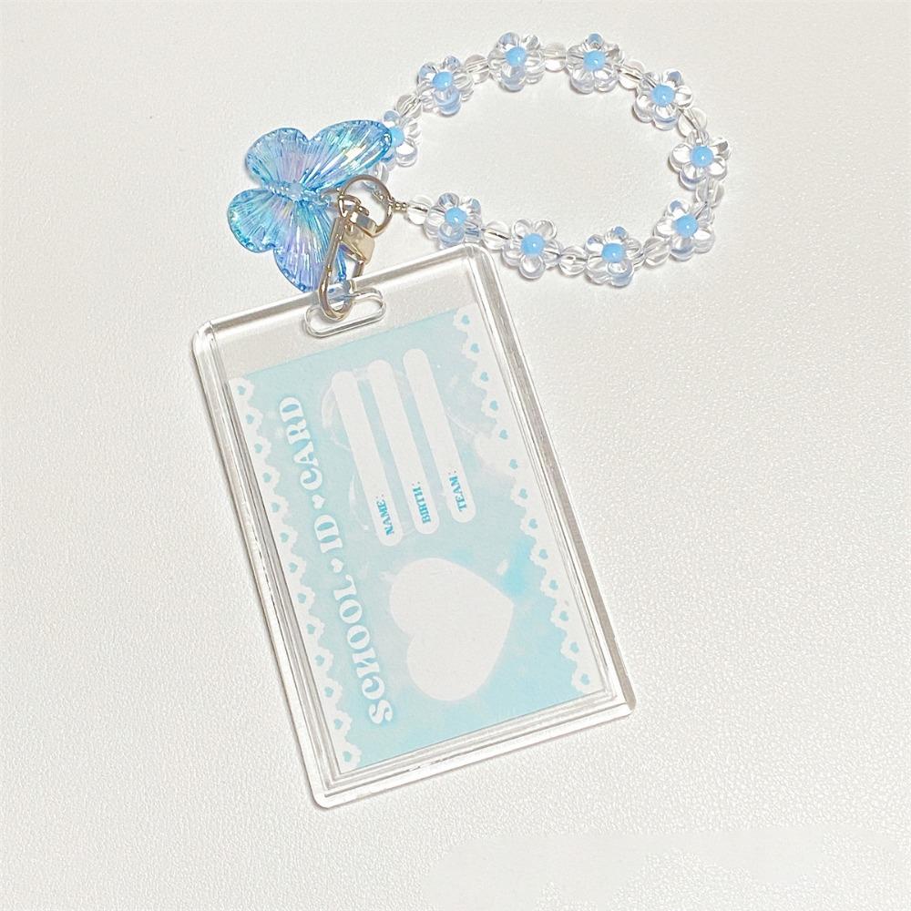 

Fashion Acrylic Card Holder Crystal Vertical ID Card Holder Bank ID Holders синий