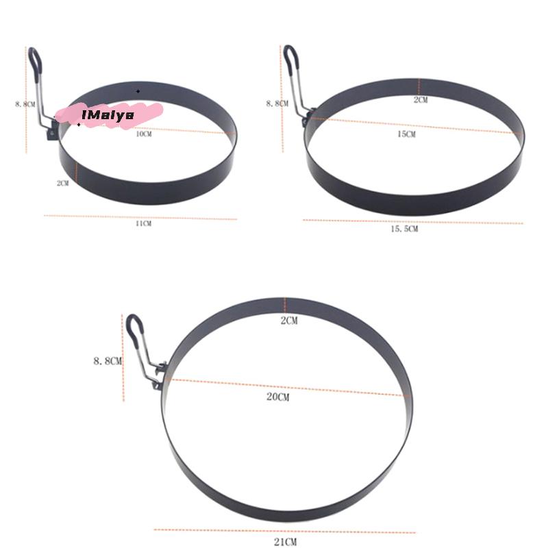 M-9/10/15/20cm Pancake Ring Mold Metal Fried Egg Shaper Non Stick Egg Cooking Ring Homemade Round Omelet Mold Kitchen Gadget