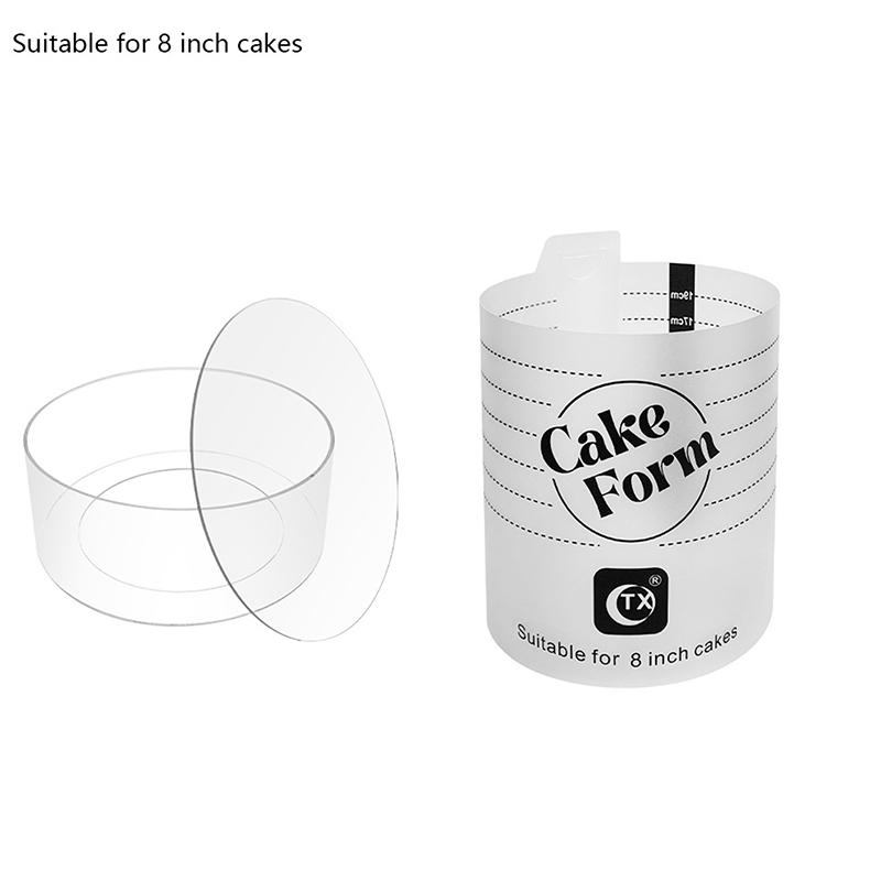 Állítható Kerek Tortagyűrű Forma Behúzható Mousse Torta Gyűrű Akril Kör Sütőgyűrű Torta Eszközök