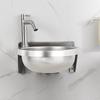 304 Stainless Steel Wall-Mounted Hand Wash Basin for Small Apartments