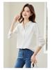 2025 Winter Women's Velvet-Lined Long Sleeve Lapel Shirt: Versatile, Thick, and Cozy Base Layer