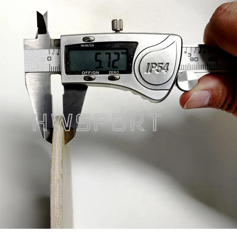 Čepel na stolní tenis SANWEI BY EVEN 10 Dřevo 9 Měkká uhlíková čepel na ping pong OFF++ pro rychlý typ