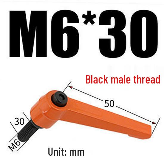 Adjustable Ratchet Handle L-Shaped Wrench with M5/M10/M16 Set Screw 7-Shaped Quick Lock Bolt