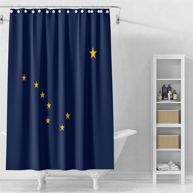 Gaslight Gatekeep Girlboss Alaska Shower Curtain Set With Grommets And Hooks For Bathroom Decor W60H190(CM)-1 Pcs
