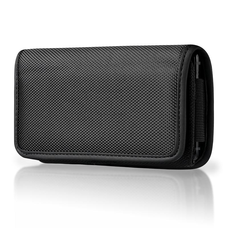 Marsupio da Cintura per Cellulare 3.5-6.3 pollici per iPhone Samsung Xiaomi Custodia a Sacchetto Clip da Cintura Fondina Borsa in Tessuto Oxford Copertura a Ribalta