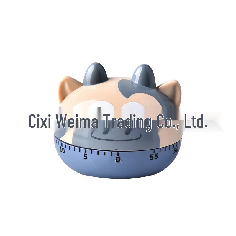 Magnetic Mechanical Kitchen Timer, Battery-Free Rotary Design, Cute for Baking, In Stock
