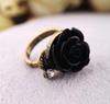 European & American Retro Rose Ring: Low-Key Elegant Style for Ring Finger Accessories
