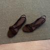 Elegant Shoes Hollowed-out Heel Slippers Casual and Fashionable Women's Shoes Wedge Heel Sandals