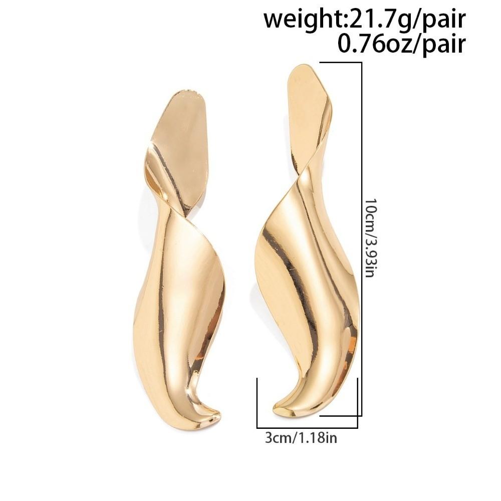 Geometric Twisted Pendant Earring Irregular Ear Ring New Big Drop Earrings  Women Jewelry Accessory