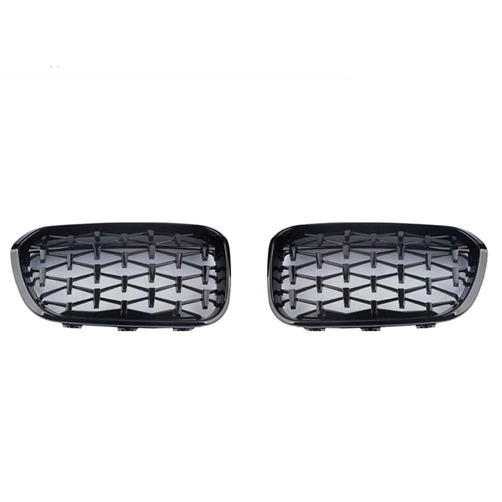 

Diamond style fashion Front Grill for BMW F20 F21 2015- 118i 120i 125i m140i Gloss Black Silver Grills чорний