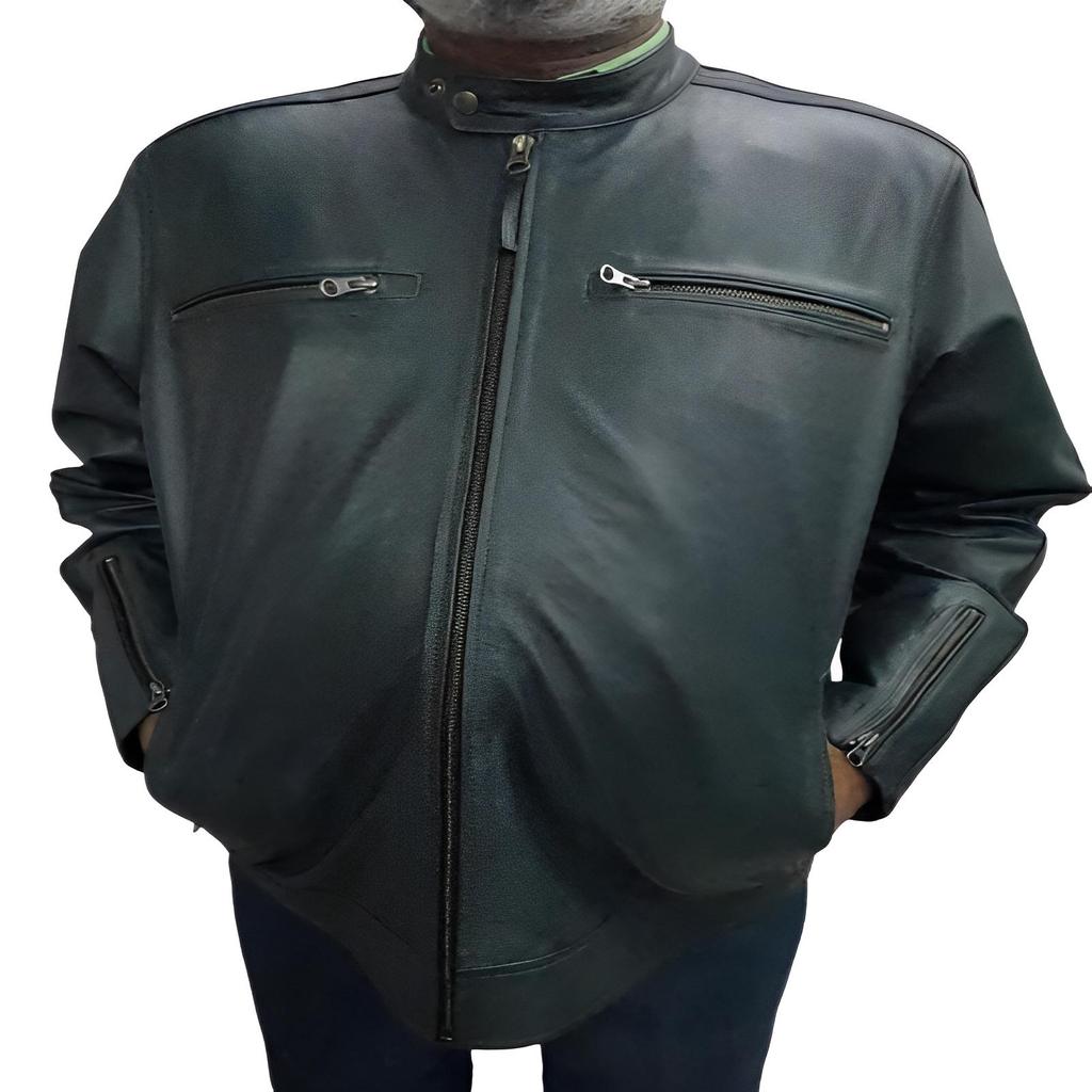 NOORA Men's Real Leather Jacket ST058