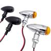 2Pcs/4Pcs Universal Motorcycle Bullet Turn Signals Indicators Blinker Lights Lamp Amber Smoke For Harley For Honda For Kawasaki