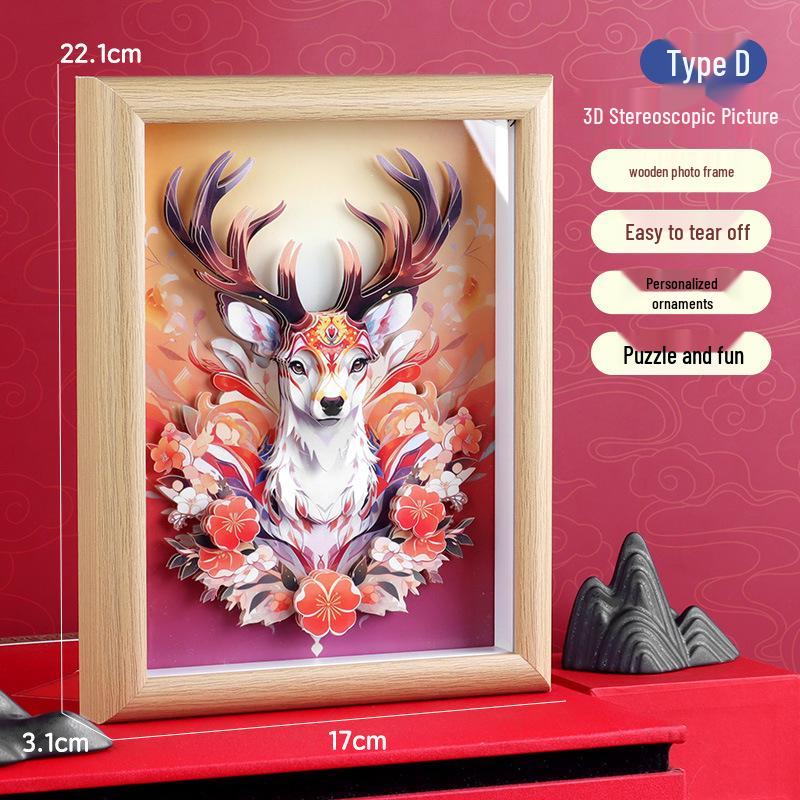 

Creative 3D Cartoon Puzzle DIY Handmade Educational Toys for Children
