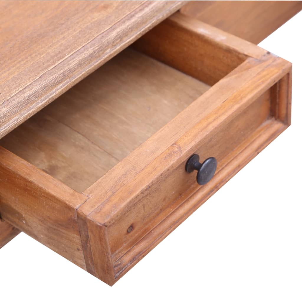 Desk with Drawers 90 X 50 X 101 Cm Reclaimed Solid Wood