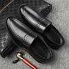 ModeLeder Herren Business Schuhe Mittelalterliche und Ältere Väter Rindsleder Frühling Herbst Rutschfeste Schuhe Herren Designer Slipper