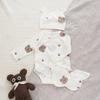 Nordic Style Summer Baby Cotton Romper Set – Ultra-Thin Long Sleeve Onesie with Boneless Hip Wrap