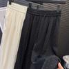 GlowGirl GlowGirl Lucyever High Quality Luxury Full Rhinestone Straight Pants Women Fashion High Waist Loose Wide Leg Trousers Solid Casual Pants