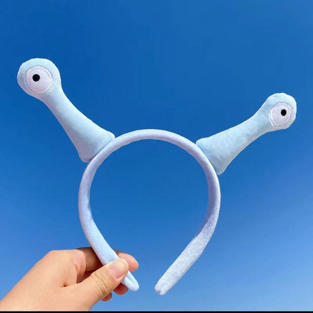 Grappige Schattige Slakkenoog Pluche Hoofdband Zachte Lichtgewicht Stijlvolle Haarband Voor Haar Fixatie