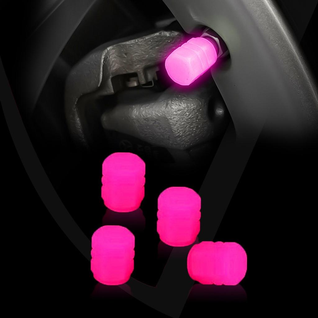 Car Wheel Reflective Stickers Luminous Caps Fluorescent Motorcycle Wheel Styling Tyre Hub Universal Accessories