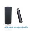 Professional 48V Dynamic Mic Amplifier Dynamic Microphone Preamplifier with High Fidelitys Sound and Portable Design