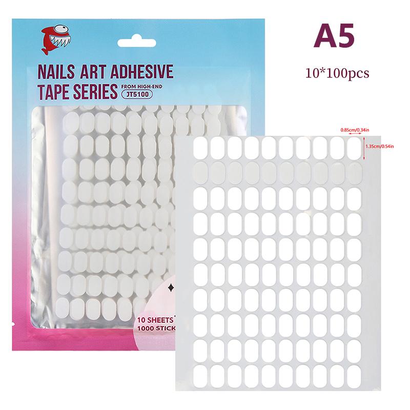 

Двойная клейкая лента для накладных ногтей, демонстрационный стенд, клей, наклейки, акриловый демонстрационный бар, инструменты для дизайна ногтей A5