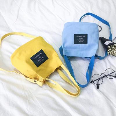 Letter Printed Canvas Cross Body Large Capacity Women Shoulder Bag Pouch Gift