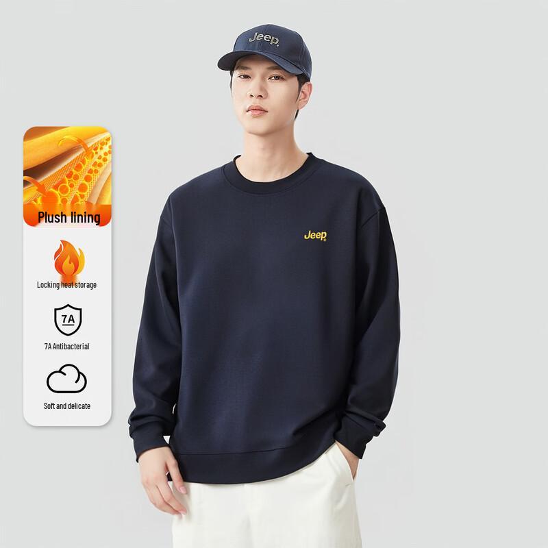 JEEP Men s Casual Long Sleeve Round Neck Sweatshirt 4XL