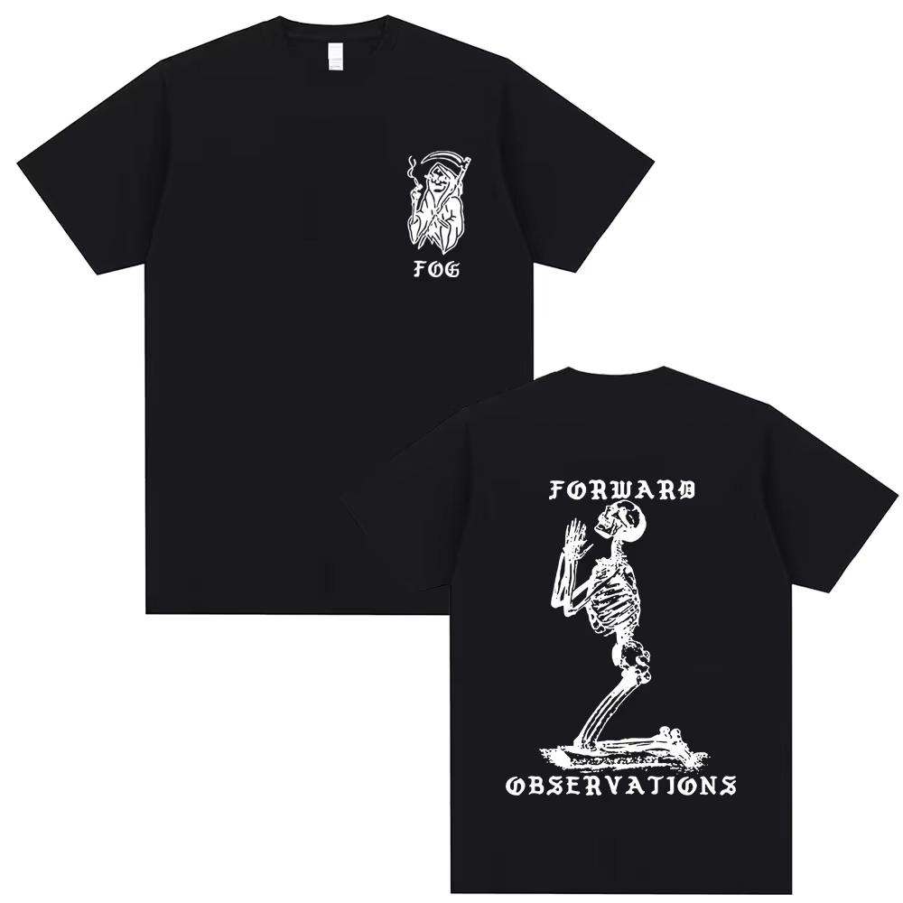 

Футболка Forward Observations Group Рок Панк Готика Скелет Графические Футболки Летняя Мужская Женская Мода Оверсайз Уличная Одежда... S разноцветный