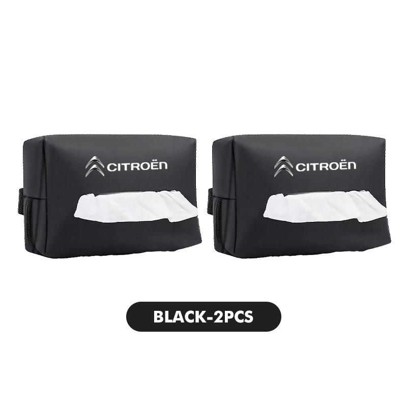 Car Tissue Box Cover Leather Paper Towel Storage Bag For Citroen Grand Berlingo Jumper Celysee Xsara Picasso Aircross
