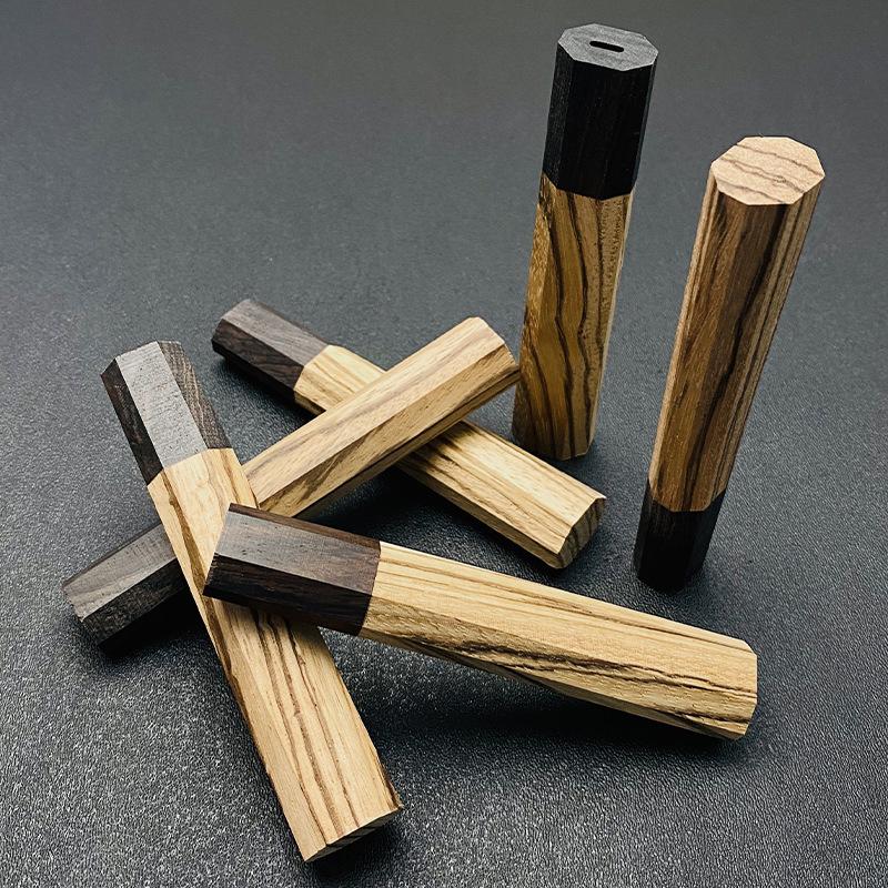 Octagonal Knife Handle Accessories For DIY Japanese Style Chef's Cutter Knife Handle Fish Knife Handle Replacement Handle Making