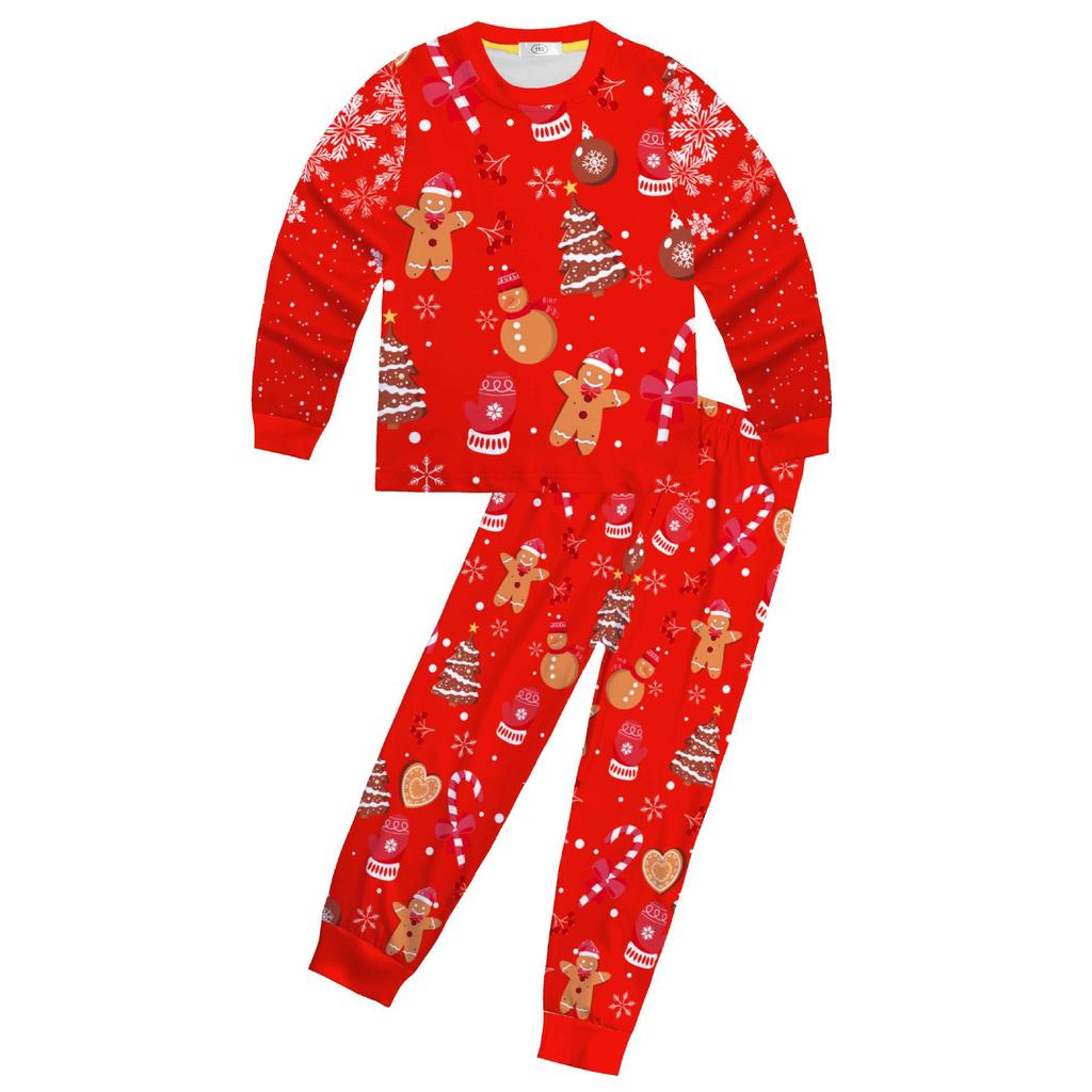 New Arrival Christmas Reindeer Print Pajama Set - Long Sleeve Top & Pants