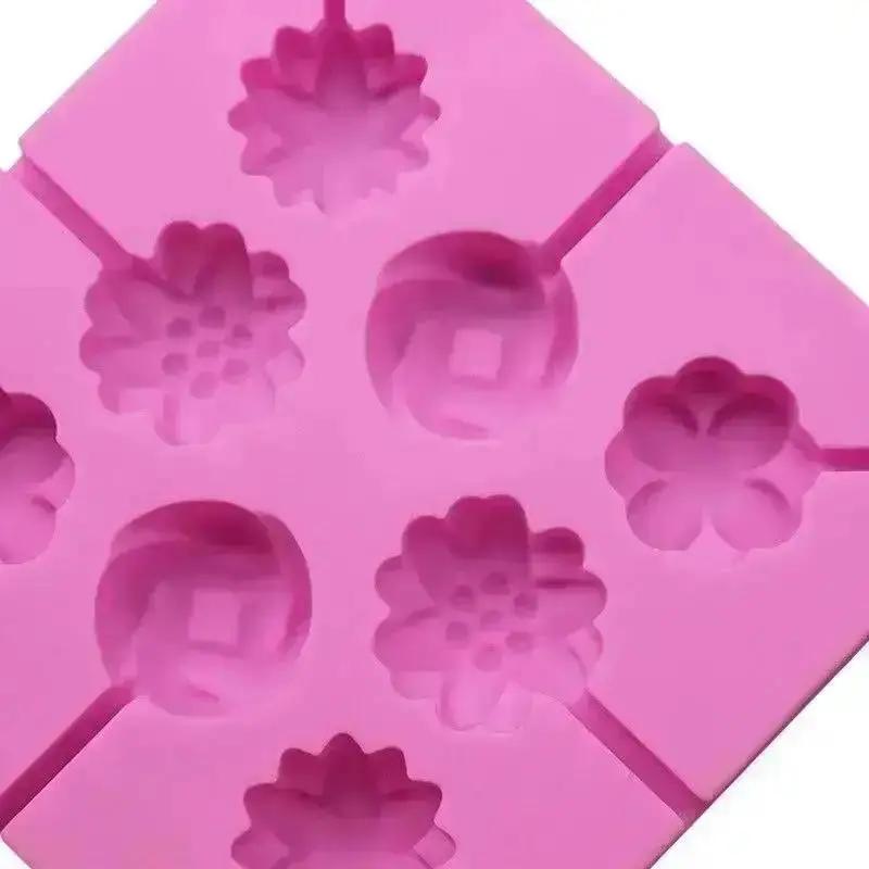 Neue Silikon-Lutscherform Schokoladen-Zuckerform Für Lutscher Keks DIY Backen Kuchen Dekorieren Lutscher-Süßigkeitenform Eis