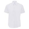 Russell Collection Mens Short Sleeve Easy Care Tailored Oxford Shirt