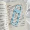 Heart-Shaped Oversized Paper Clip Bookmark PLA Page Marker Romantic Gift for Book Lovers Unique Reading Accessory for Journals Planners