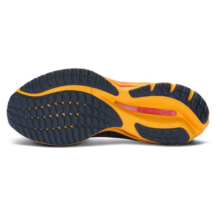 Mizuno Wave Rider 27 Turbulence Cayenne Citrus Men Sneakers Grey J1GC230351