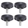4pcs Screw On Rubber Feet for Furniture Adjustable M10 Thread Furniture Pad Legs for Table Chair Sofa Diameter 58mm