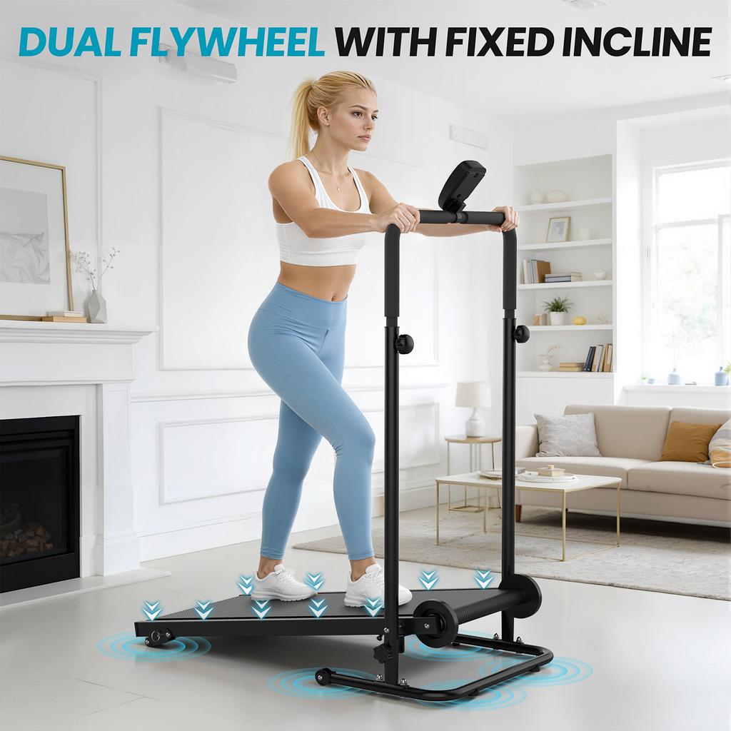 Compact Non-Motorized Walking Pad with Dual Flywheel System EU Stock Dropping Ship From Warehouse