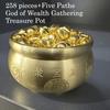 Solid sand gold ingots, treasure pots, small ingots for attracting wealth, golden ingots, handicrafts