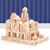 Beech Boxed Large Granular Log Solid Wood Building Block Wood 1-3-6 Children's Assembled Toys